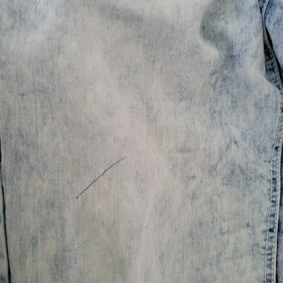 WT O2 Stonewashed Jeans Mens Size 36 X 30 Straight Leg Mid Rise Denim Pants - Picture 5 of 7